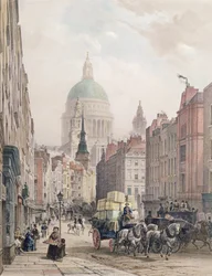 Fleet Street, ca 1850